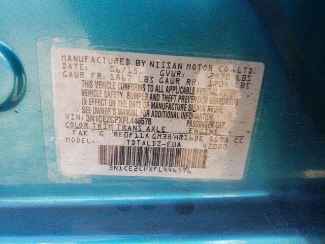 Photo 10 from auction – 2015 NISSAN VERSA NOTE with VIN 3N1CE2CPXFL446576