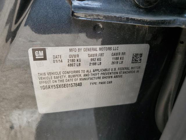 Photo 10 from auction – 2014 CADILLAC CTS PERFOR with VIN 1G6AY5SX6E0157840