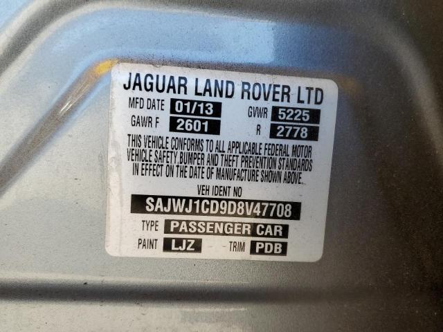 Photo 10 from auction – 2013 JAGUAR XJ with VIN SAJWJ1CD9D8V47708