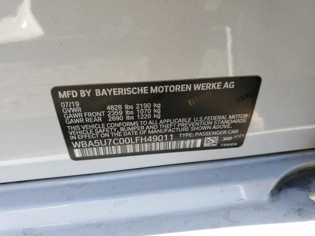 Photo 10 from auction – 2020 BMW M340I with VIN WBA5U7C00LFH49011