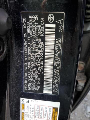 Photo 10 from auction – 2009 TOYOTA COROLLA BA with VIN JTDBL40EX99082329