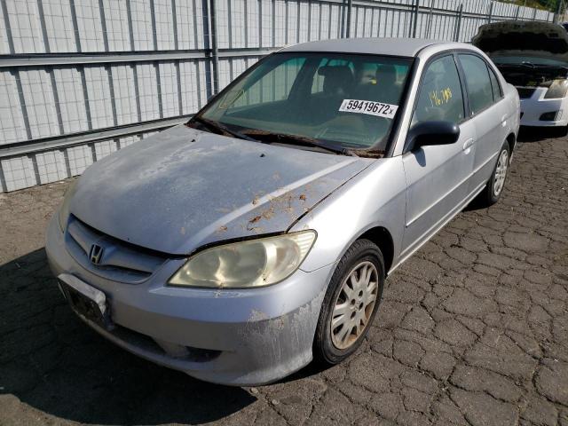 Photo 2 from auction – 2005 HONDA CIVIC with VIN 2HGES16545H543123