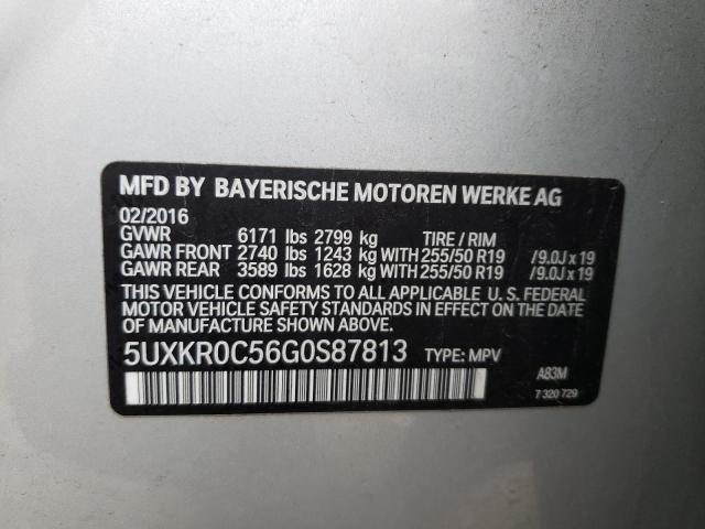 Photo 10 from auction – 2016 BMW X5 XDRIVE3 with VIN 5UXKR0C56G0S87813