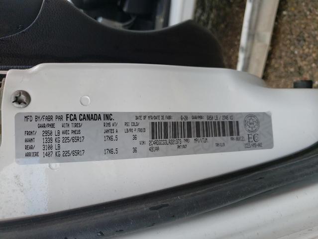 Photo 10 from auction – 2020 DODGE GRAND CARA with VIN 2C4RDGCG3LR221373