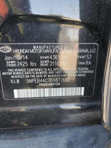 Photo 10 from auction – 2014 HYUNDAI SONATA GLS with VIN 5NPEB4AC7EH877692