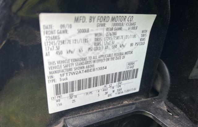Photo 10 from auction – 2011 FORD F250 SUPER with VIN 1FT7W2AT4BEB13554