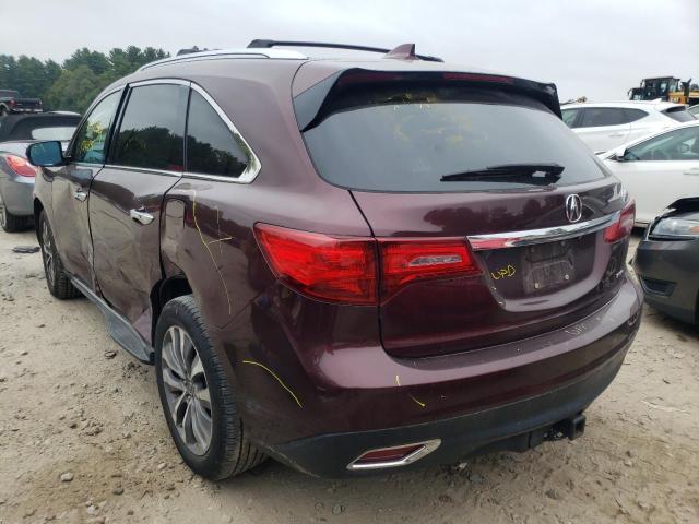 Photo 3 from auction – 2014 ACURA MDX TECHNO with VIN 5FRYD4H46EB049880