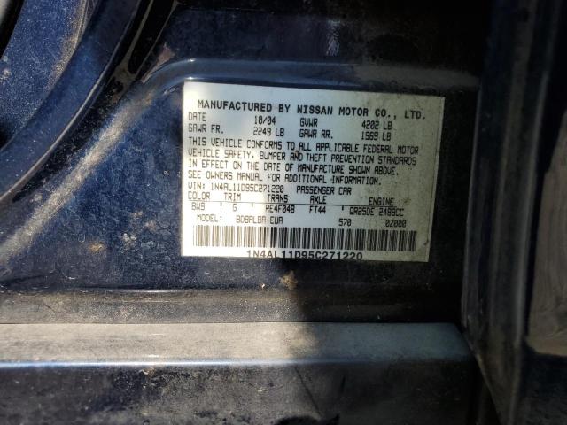 Photo 10 from auction – 2005 NISSAN ALTIMA S with VIN 1N4AL11D95C271220