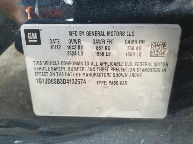 Photo 10 from auction – 2013 CHEVROLET SONIC LT with VIN 1G1JD6SB3D4132574