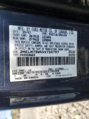 Photo 10 from auction – 1997 MERCURY GRAND MARQ with VIN 2MELM75W4VX730797