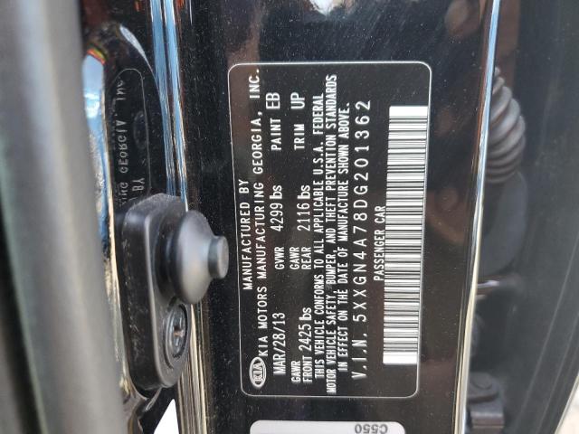 Foto 10 de la subasta – 2013 KIA OPTIMA EX con VIN 5XXGN4A78DG201362