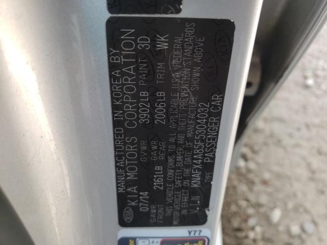 Photo 10 from auction – 2015 KIA FORTE EX with VIN KNAFX4A85F5304032