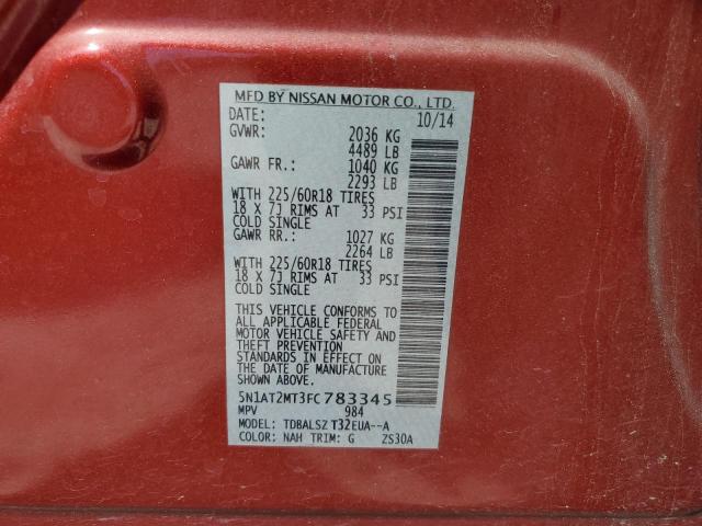 Photo 10 from auction – 2015 NISSAN ROGUE S with VIN 5N1AT2MT3FC783345