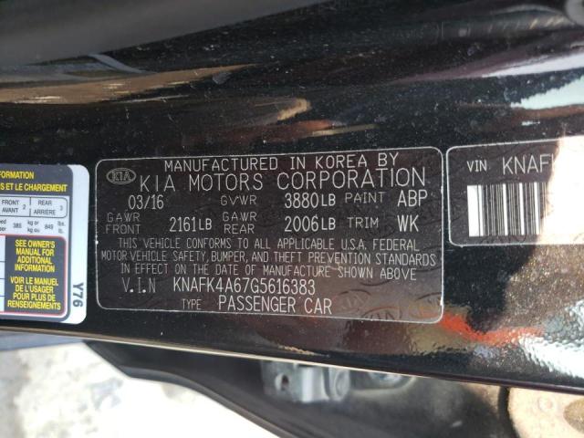Photo 10 from auction – 2016 KIA FORTE LX with VIN KNAFK4A67G5616383