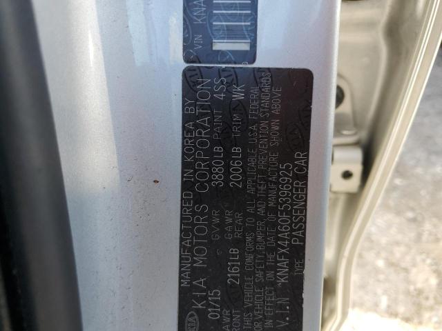 Photo 10 from auction – 2015 KIA FORTE LX with VIN KNAFX4A60F5396925