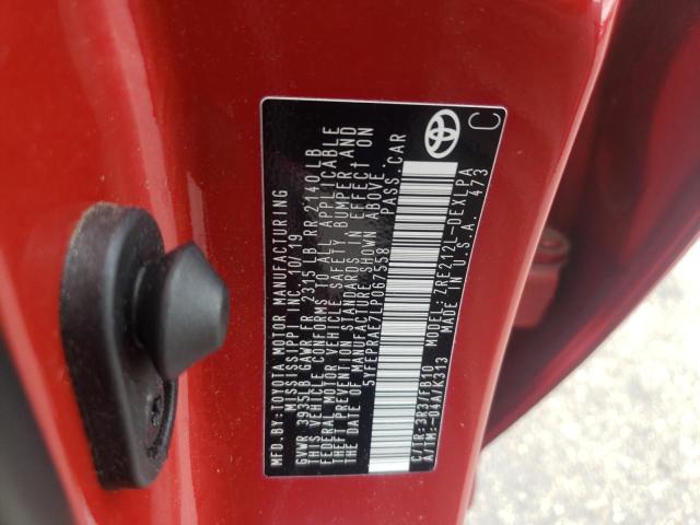 Photo 10 from auction – 2020 TOYOTA COROLLA LE with VIN 5YFEPRAE7LP067558