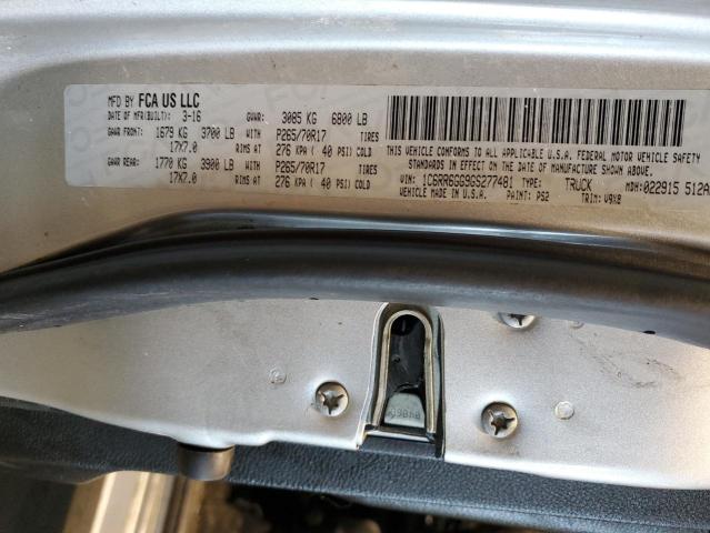 Photo 10 from auction – 2016 RAM 1500 SLT with VIN 1C6RR6GG9GS277481