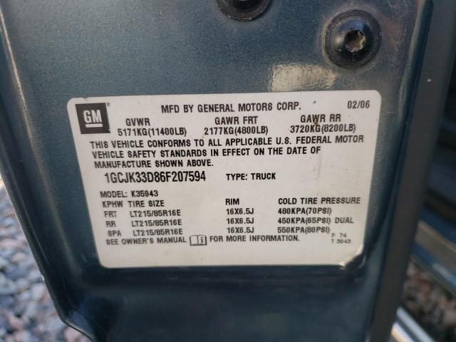 Photo 10 from auction – 2006 CHEVROLET 3500HD with VIN 1GCJK33D86F207594