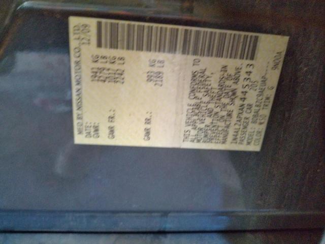 Photo 10 from auction – 2010 NISSAN ALTIMA BAS with VIN 1N4AL2APXAN445343