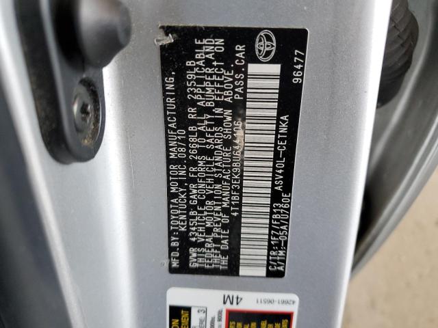 Photo 10 from auction – 2011 TOYOTA CAMRY BASE with VIN 4T1BF3EK9BU644106
