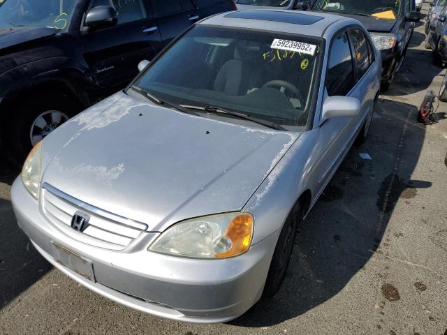 Photo 2 from auction – 2001 HONDA CIVIC with VIN 2HGES25721H578035