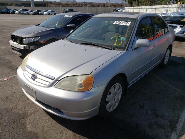 Photo 2 from auction – 2002 HONDA CIVIC EX with VIN 2HGES25722H536384