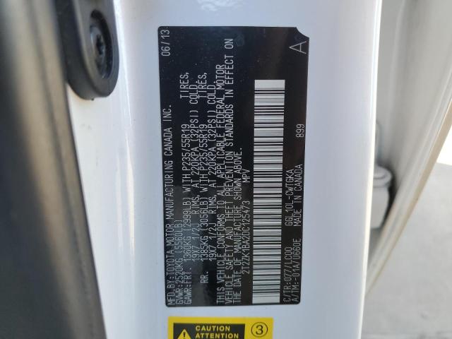 Photo 10 from auction – 2013 LEXUS RX 350 with VIN 2T2ZK1BA2DC125473