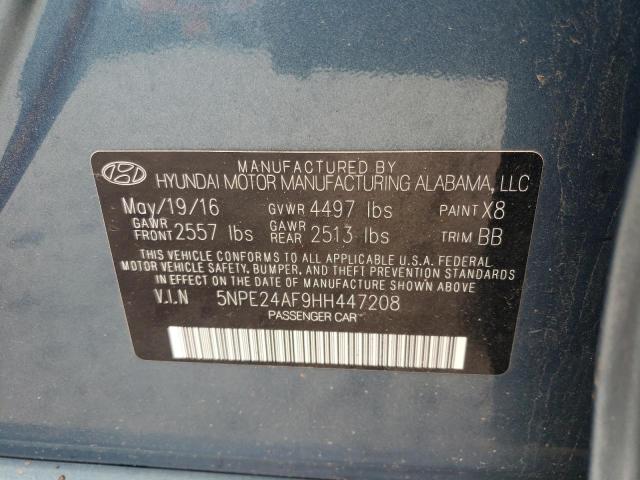 Photo 10 from auction – 2017 HYUNDAI SONATA SE with VIN 5NPE24AF9HH447208