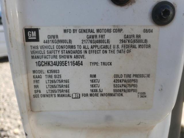 Photo 10 from auction – 2005 CHEVROLET SILVERADO with VIN 1GCHK34U95E116464