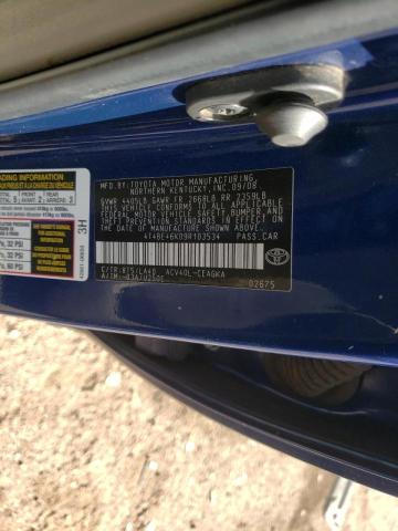 Photo 10 from auction – 2009 TOYOTA CAMRY BASE with VIN 4T4BE46K09R103534