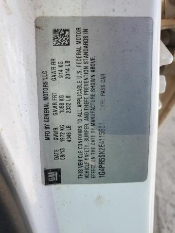 Photo 10 from auction – 2014 BUICK VERANO CON with VIN 1G4PR5SK2E4115601