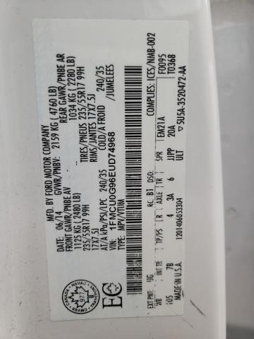 Zdjęcie 10 z aukcji – 2014 FORD ESCAPE SE z VIN 1FMCU0G96EUD74968