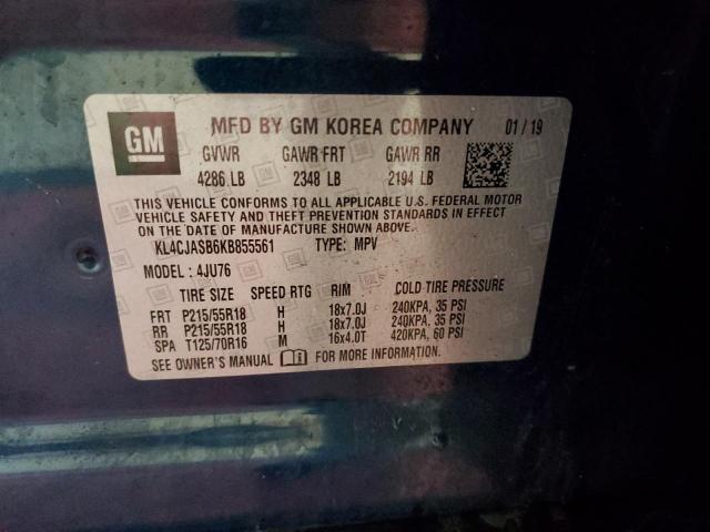 Photo 10 from auction – 2019 BUICK ENCORE PRE with VIN KL4CJASB6KB855561
