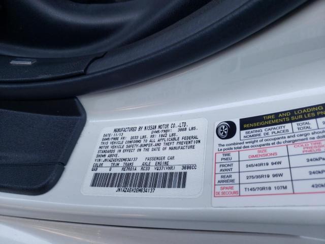 Photo 10 from auction – 2014 NISSAN 370Z BASE with VIN JN1AZ4EH2EM634137
