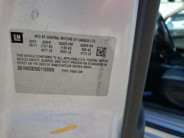 Photo 10 from auction – 2012 CHEVROLET IMPALA LTZ with VIN 2G1WC5E35C1103000