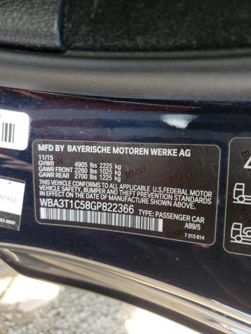 Photo 10 from auction – 2016 BMW 428 XI SUL with VIN WBA3T1C58GP822366