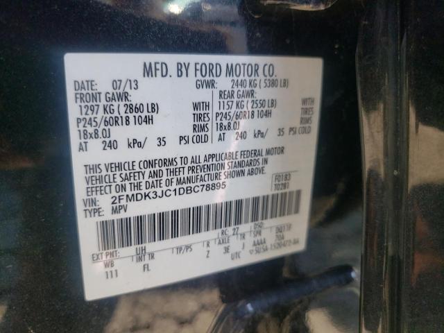Photo 10 from auction – 2013 FORD EDGE SEL with VIN 2FMDK3JC1DBC78895