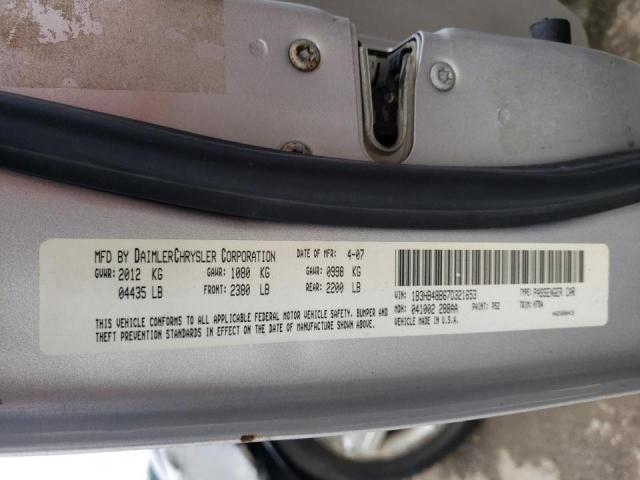 Photo 10 from auction – 2007 DODGE CALIBER SX with VIN 1B3HB48B67D321653