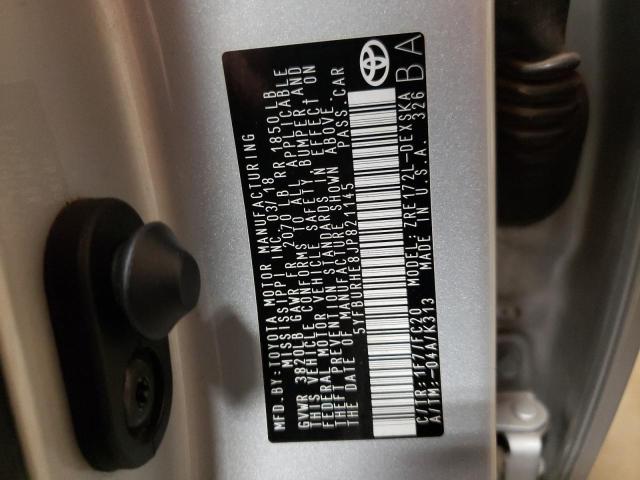 Photo 10 from auction – 2018 TOYOTA COROLLA L with VIN 5YFBURHE8JP821145