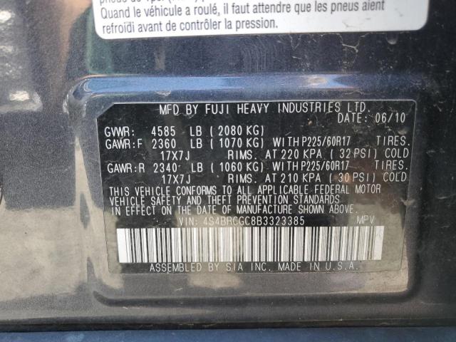 Photo 10 from auction – 2011 SUBARU OUTBACK 2. with VIN 4S4BRCGC8B3323385