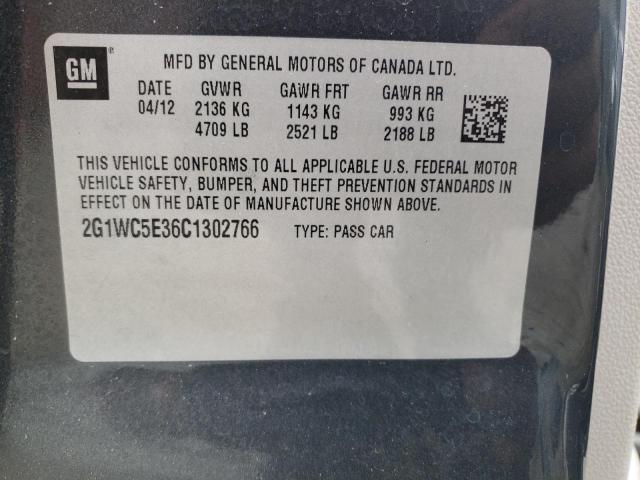 Photo 10 from auction – 2012 CHEVROLET IMPALA LTZ with VIN 2G1WC5E36C1302766