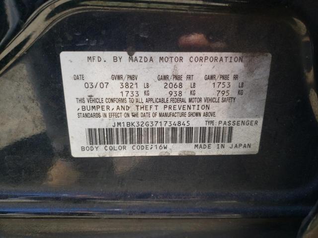 Photo 10 from auction – 2007 MAZDA 3 I with VIN JM1BK32G371734845
