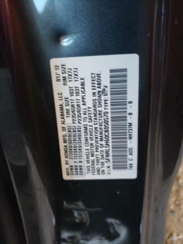 Photo 10 from auction – 2012 HONDA ODYSSEY EX with VIN 5FNRL5H60CB050570