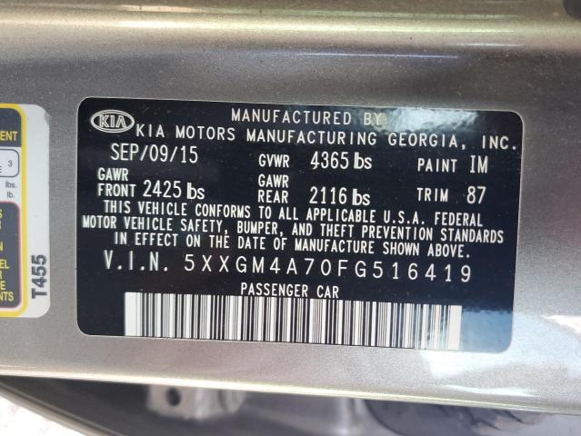Photo 10 from auction – 2015 KIA OPTIMA LX with VIN 5XXGM4A70FG516419