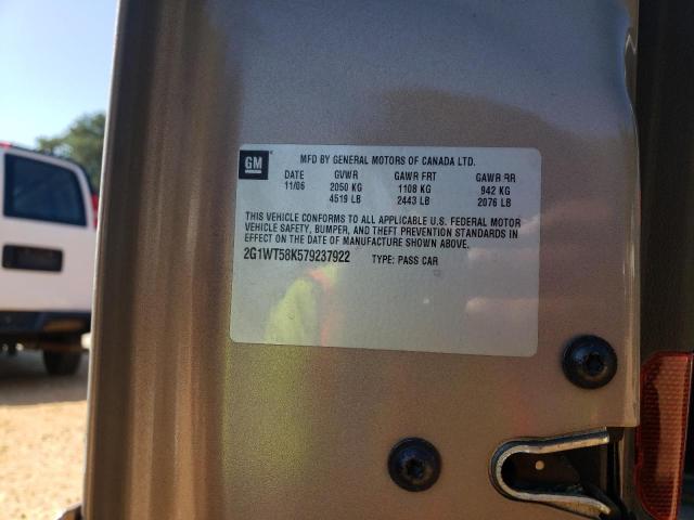 Photo 10 from auction – 2007 CHEVROLET IMPALA with VIN 2G1WT58K579237922
