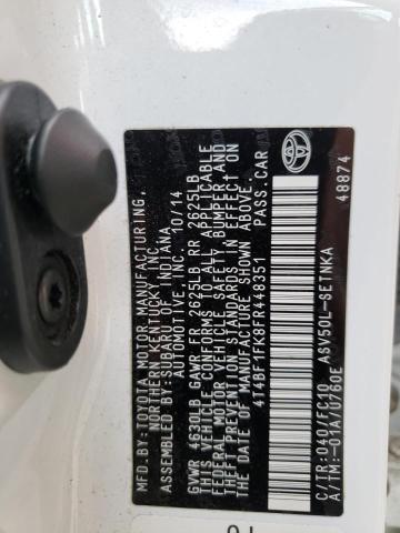 Photo 10 from auction – 2015 TOYOTA CAMRY LE with VIN 4T4BF1FK8FR448351