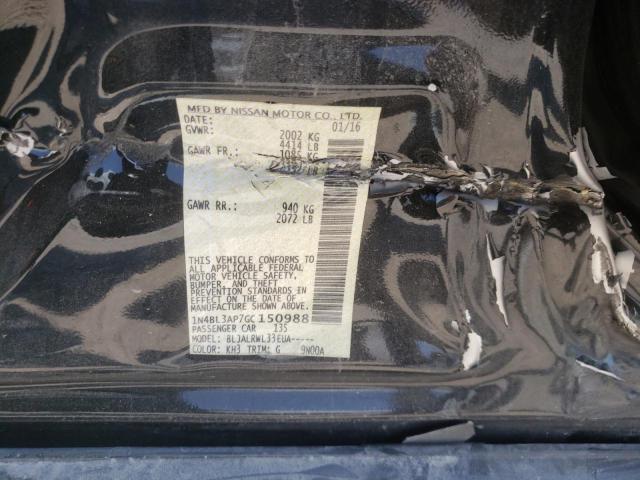 Photo 10 from auction – 2016 NISSAN ALTIMA 3.5 with VIN 1N4BL3AP7GC150988