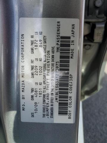 Photo 10 from auction – 2010 MAZDA 3 S with VIN JM1BL1S63A1223975