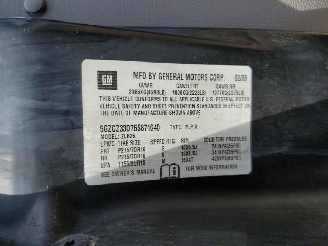 Photo 10 from auction – 2006 SATURN VUE with VIN 5GZCZ33D76S871640