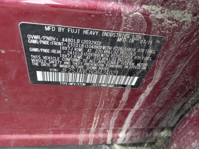 Photo 10 from auction – 2016 SUBARU FORESTER 2 with VIN JF2SJAVC6GH424021